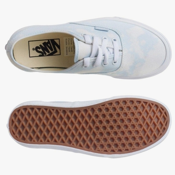 Vans Women's Sneakers in Light Blue and White Size 5.5 Womens 4 Mens - Picture 3 of 9